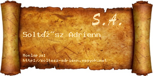 Soltész Adrienn névjegykártya